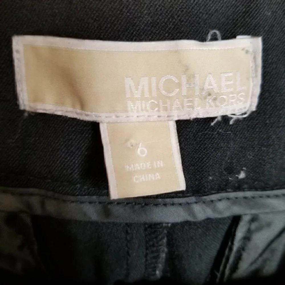 Michael Kors Black Ponte Knit Career Pants
